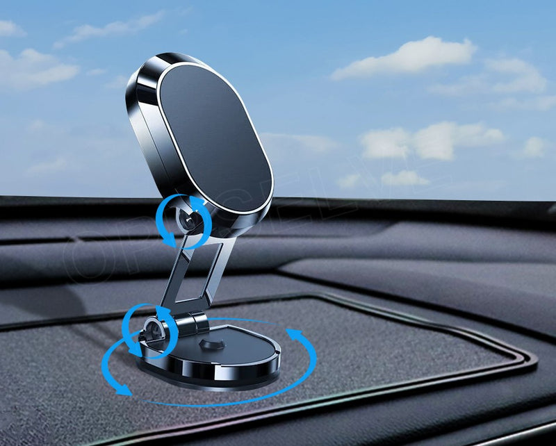 Suporte Magnético Dobrável para Carro com Rotação 360º